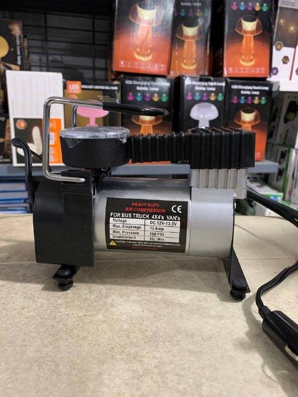 Air Compresseur et Gonfleur de pneu DC 12V prise allume ci-gare - الصورة 3