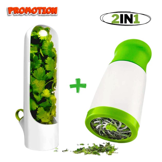 Pack Ramadan 2in1 Capsule de stockage et Moulin à herbes et à épices manuel