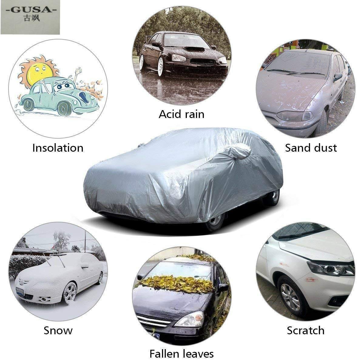 Bâche Auto Housse de Protection 4 Saisons (Tout types de voiture) /M/L/XL - الصورة 7