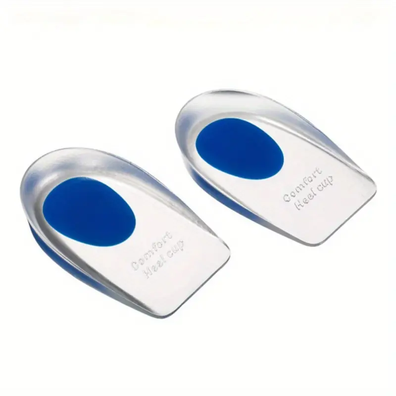 Paire de talon en silicone souple, soulage la douleur au talon, زوج وسادات للكعب الناعمة من السيليكون، تخفف من آلام الكعب - الصورة 2