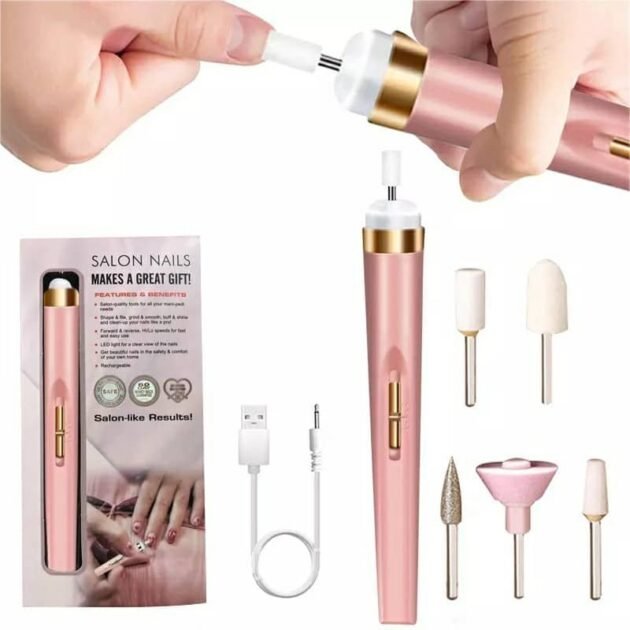 Machine à polir les ongles avec lumière électrique 5en1