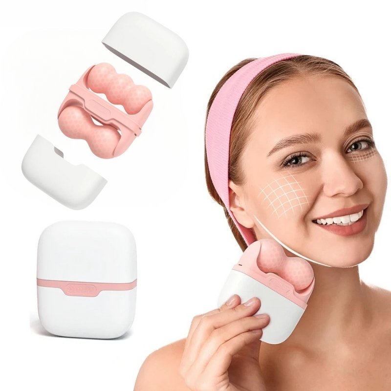 Rouleau de glace pour Massage du visage et des yeux , corps, mésothérapie , refroidissement, soulagement de la douleur - الصورة 3