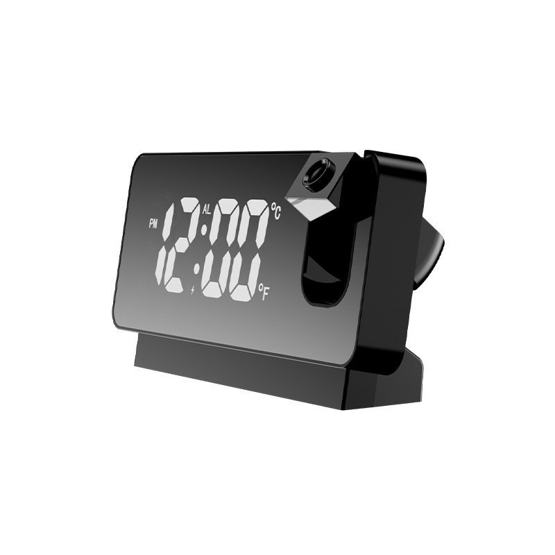 Réveil numérique intelligent avec projecteur 180° TempéRature USB , Snooze - الصورة 3