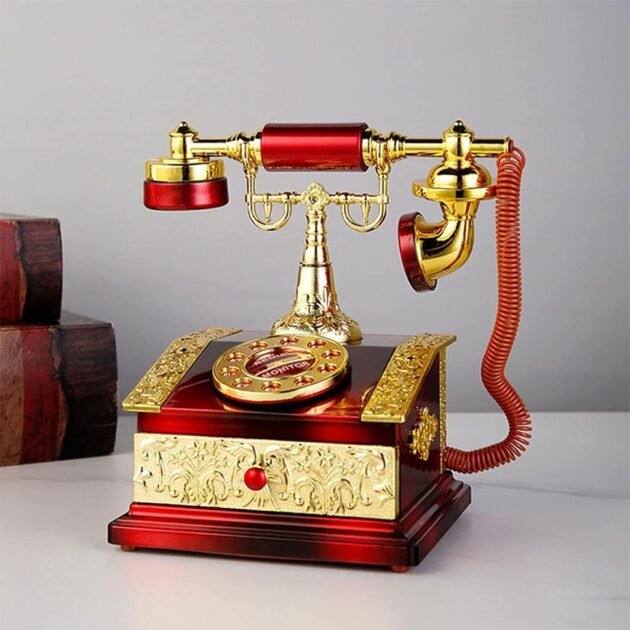 Modèle de téléphone vintage décorative