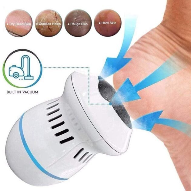 Râpe à Pied et Mains anti-Callosités avec Aspirateur Intégré