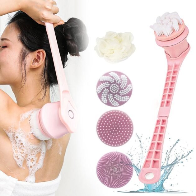 Brosse Rotative Électrique Rechargeable pour le Corps et la Douche – فرشاة تنظيف الجسم مقاومة للماء