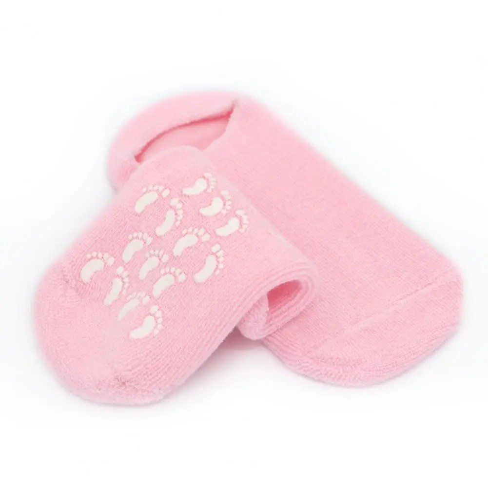 Chaussettes en Gel de Silicone réutilisables, masque pour les pieds, hydratant, blanchissant, exfoliant - جوارب من جل السيليكون لترطيب و تبييض و تقشيير القدم - الصورة 7