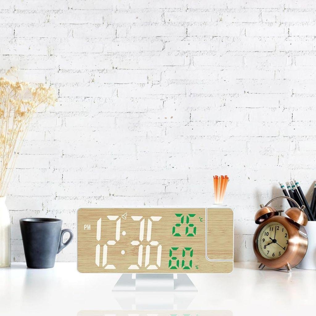 Horloge Numérique avec Projecteur LED – ساعة رقمية مع جهاز عرض - الصورة 5