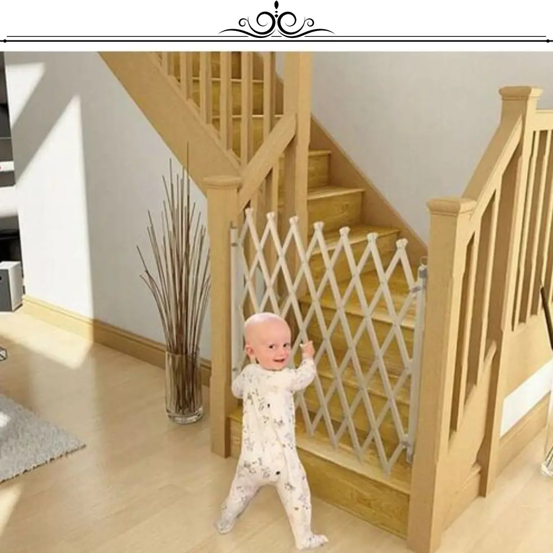 Barrière de sécurité pliable en bois pour Enfant - حاجز حماية للأطفال متعدد الإستعمالات - الصورة 6