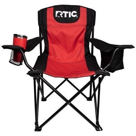 RTIC Chaise de camping pliante avec porte-boissons et sacs isoterme - الصورة 3