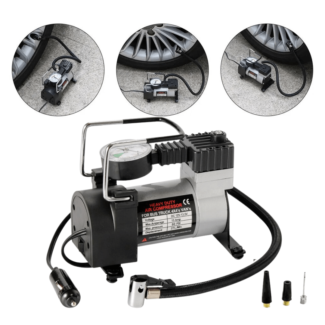 Air Compresseur et Gonfleur de pneu DC 12V prise allume ci-gare