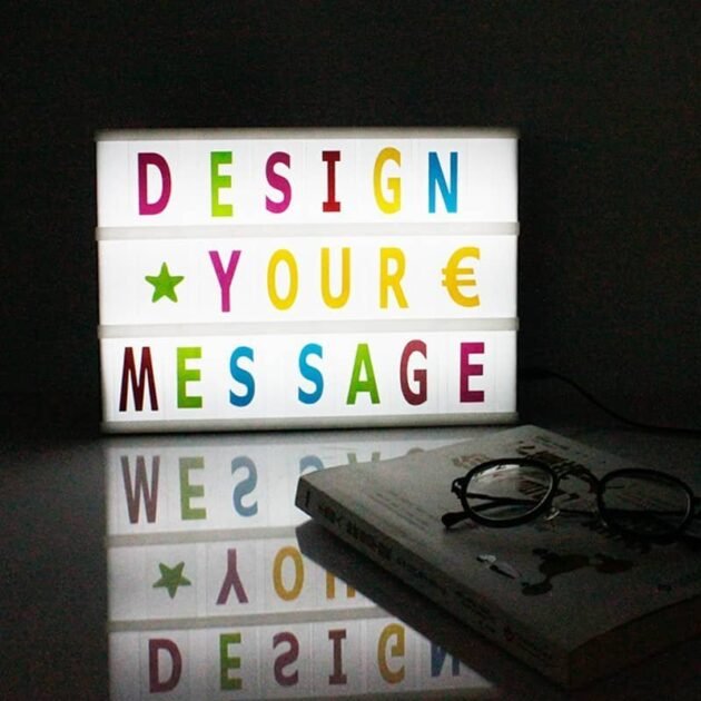 Light box led message - Coloré