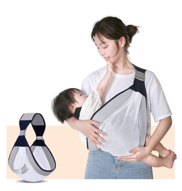 Écharpe à double usage pour nouveau-né 0-36M en tissu maillé