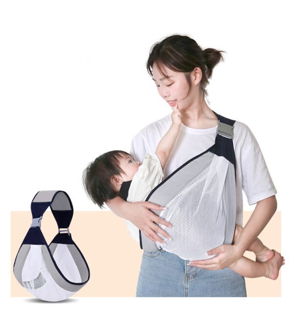 Écharpe à double usage pour nouveau-né 0-36M en tissu maillé