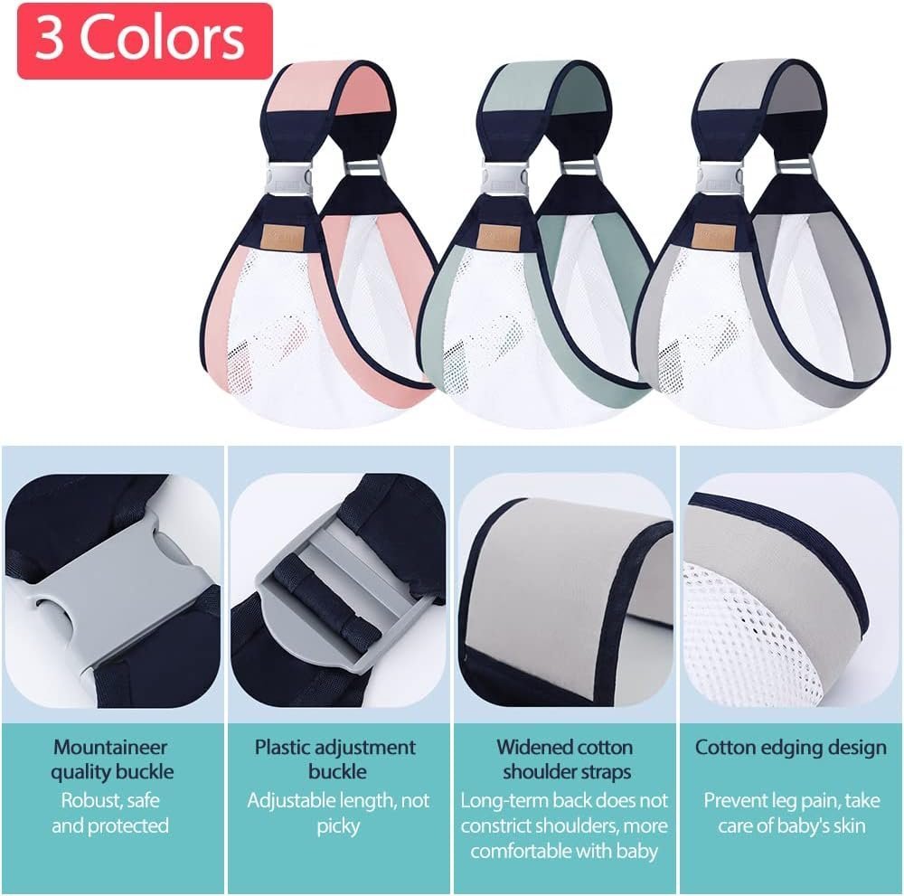 Écharpe à double usage pour nouveau-né 0-36M en tissu maillé - الصورة 4