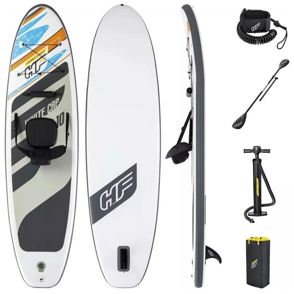 Hydro-Force White Cap Paddle gonflable Avec Pompe À Main Et Sac À Dos Bestway-65342 - الصورة 6