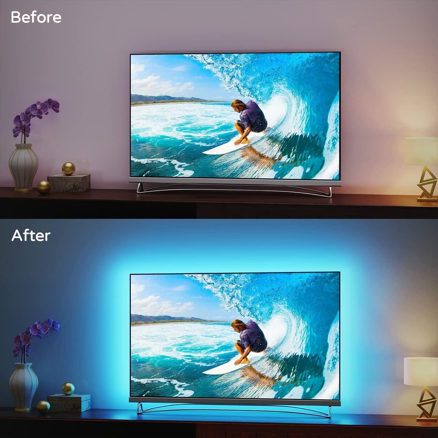 Smart LED Strip TV rétroéclairage 5M RGB Android/iOS - الصورة 6