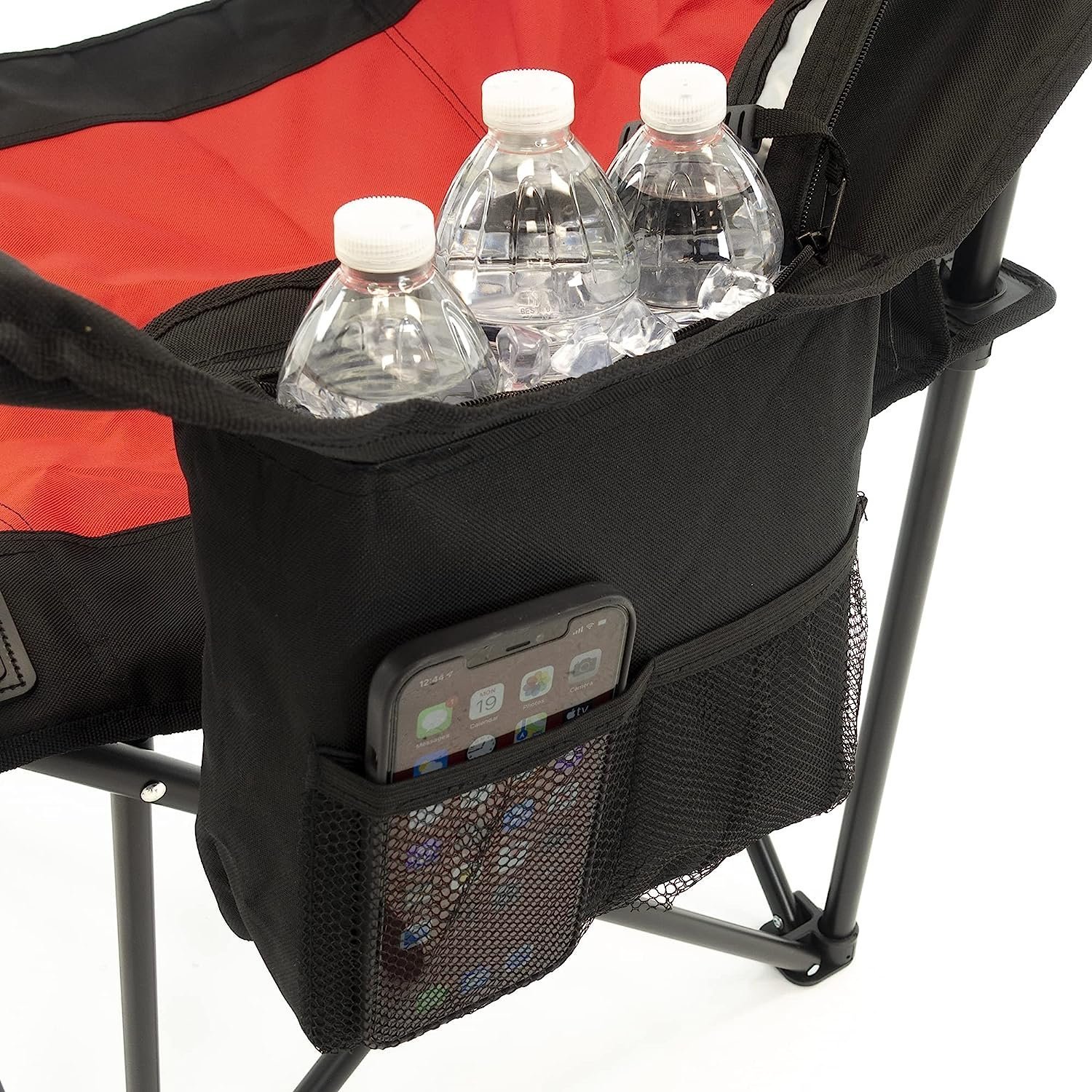 RTIC Chaise de camping pliante avec porte-boissons et sacs isoterme - الصورة 2