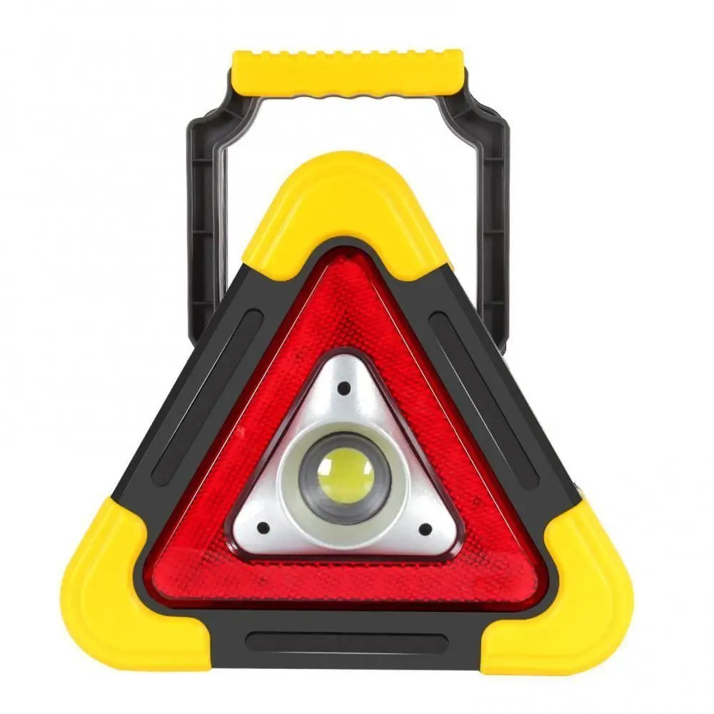 Triangle D'alerte Torche LED 10W Multifonctionnelle Chargé Avec L'énergie Solaire HB-6609 - الصورة 2