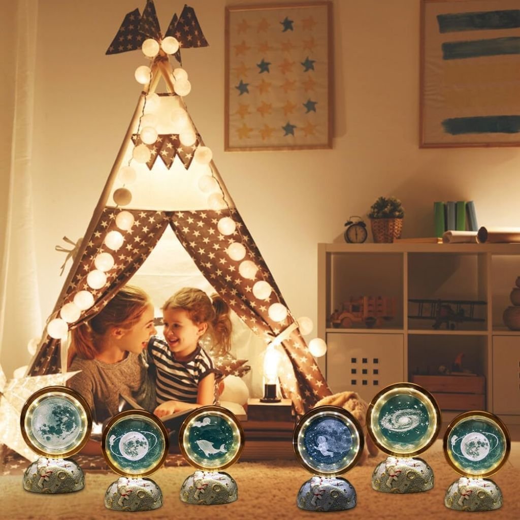 Lampe Astronut 3D Cristal – مصباح كروي ثلاثي الأبعاد للفضائي - الصورة 6