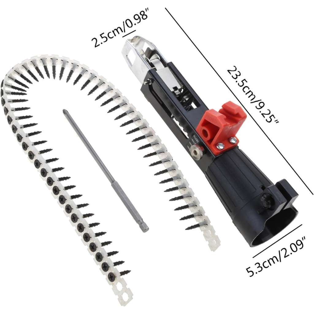 Adaptateur de Cloueur Automatique à Chaîne pour Visseuse – محول مسدس مسامير أوتوماتيكي بسلسلة لمفك البراغي - الصورة 6