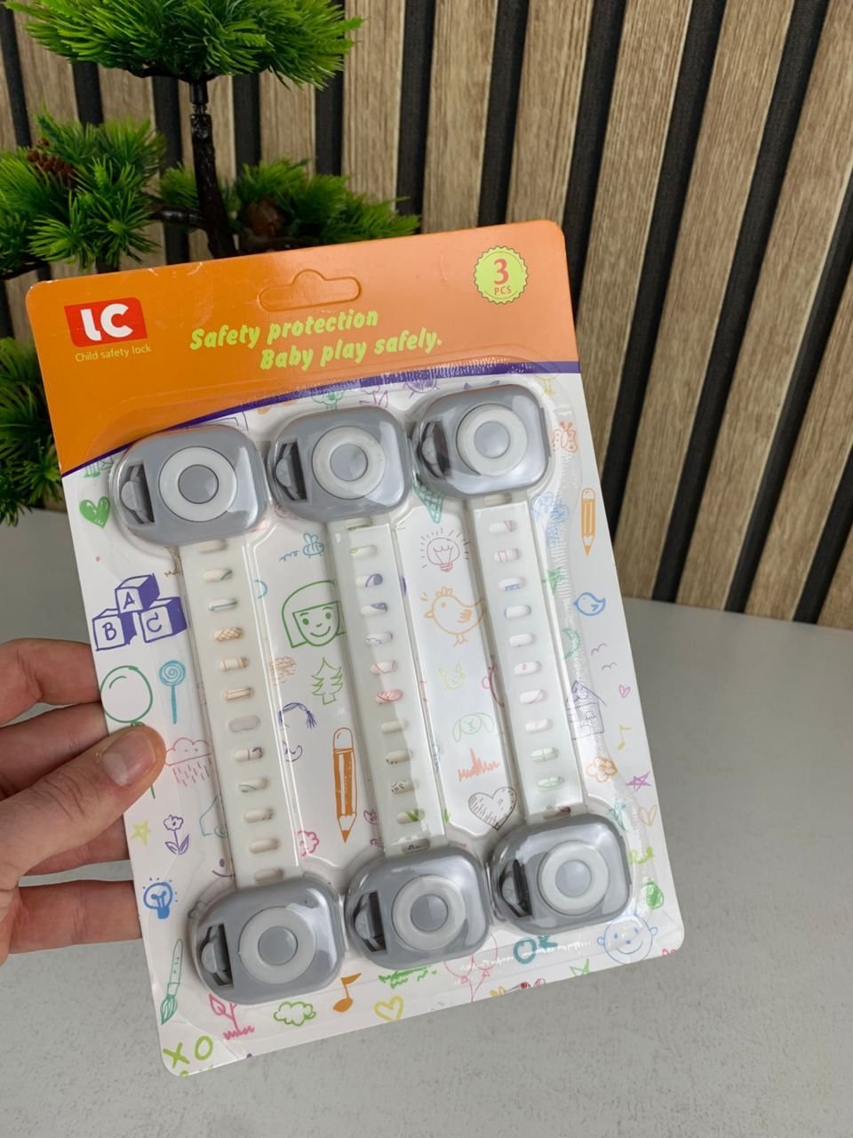 Pack de 3 verrous de sécurité enfant pour électroménager et tiroirs – طقم قفل حماية للأطفال - الصورة 2
