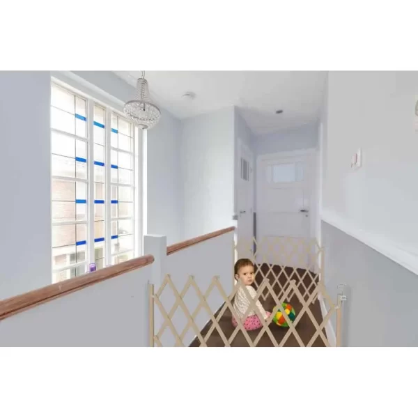 Barrière de sécurité pliable en bois pour Enfant - حاجز حماية للأطفال متعدد الإستعمالات - الصورة 5