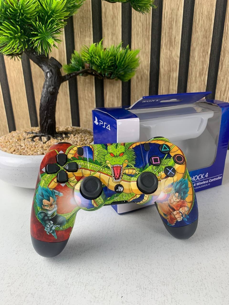 SONY DualShock Manette PS4 Sans Fil, Batterie Rechargeable (High Copy) – Edition Dragon Ball Z - الصورة 2