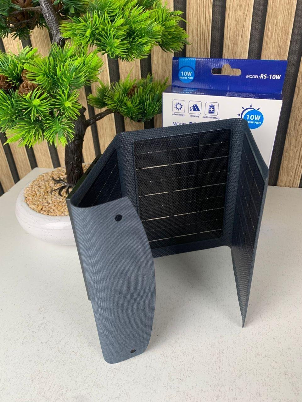 Panneau solaire USB pliable et portable capacité 3000mAh 10W – وحدة طاقة تشحن بالطاقة الشمسية - الصورة 2