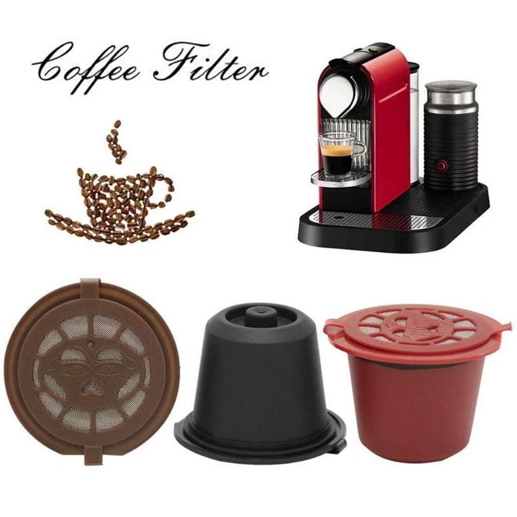 Pack 3Pcs Capsules Réutilisables Pour Machine À Café Nespresso – كبسولات قهوة قابلة لإعادة الملء - الصورة 5