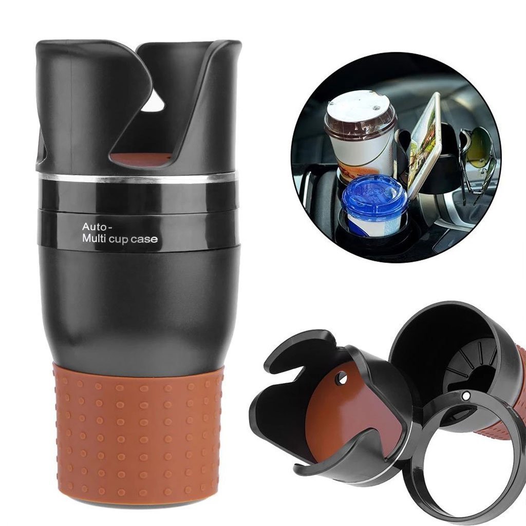Porte-gobelet Multi intelligent réglable 5en1 pour voiture, rangement accessoires d’intérieur de voiture - الصورة 6