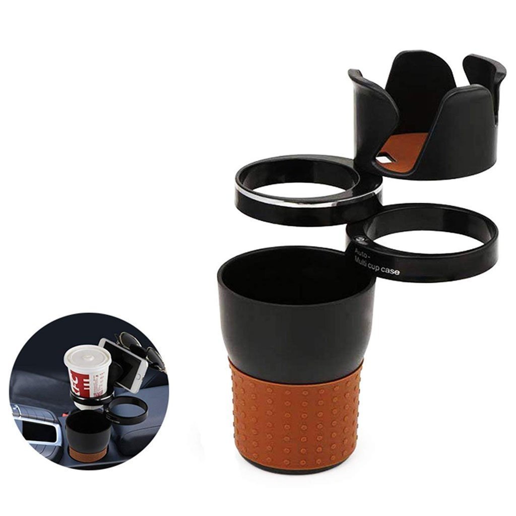 Porte-gobelet Multi intelligent réglable 5en1 pour voiture, rangement accessoires d’intérieur de voiture - الصورة 8