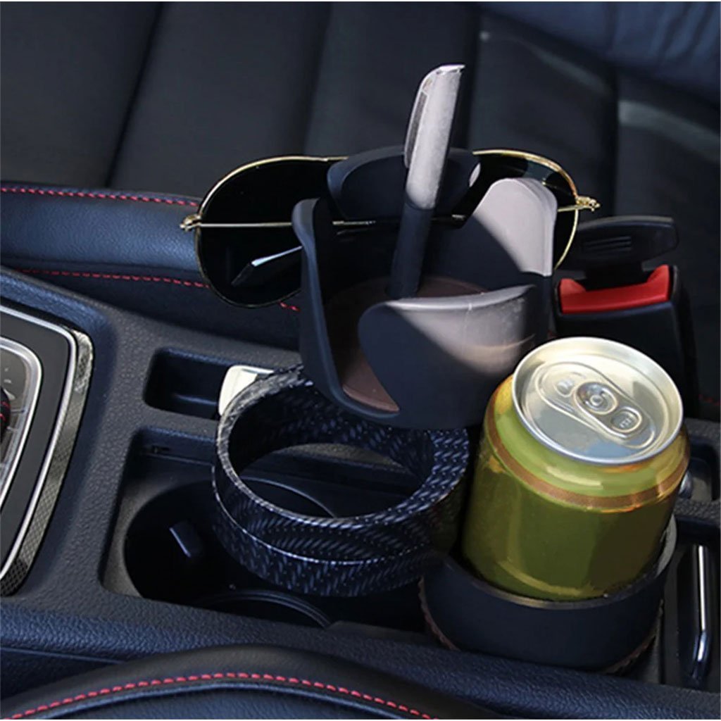 Porte-gobelet Multi intelligent réglable 5en1 pour voiture, rangement accessoires d’intérieur de voiture - الصورة 2