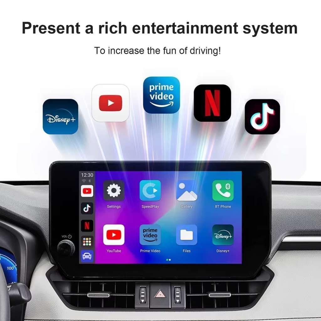 Box CarPlay Sans Fil Android 13 pour Voiture Stockage 32GB + 2GB RAM – جهاز ميديا بنظام أندرويد 13 - الصورة 4