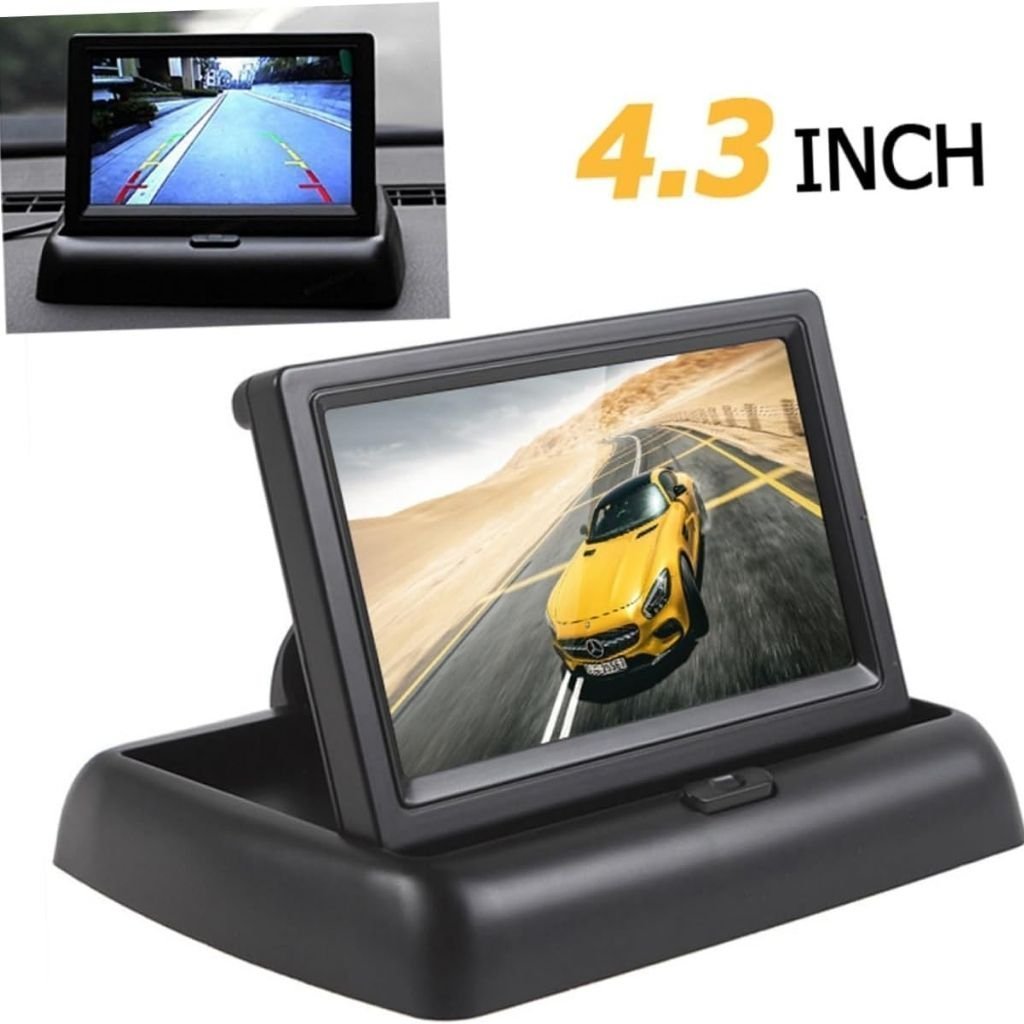 شاشة قابلة للطي مقاس 4.3 بوصة للسيارة - الصورة 2