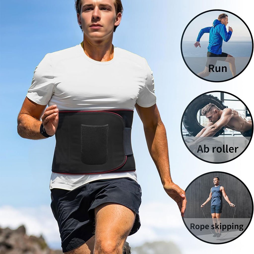 Ceinture de sudation pour Homme et Femme avec Poche Extérieure – حزام تنحيف - الصورة 6