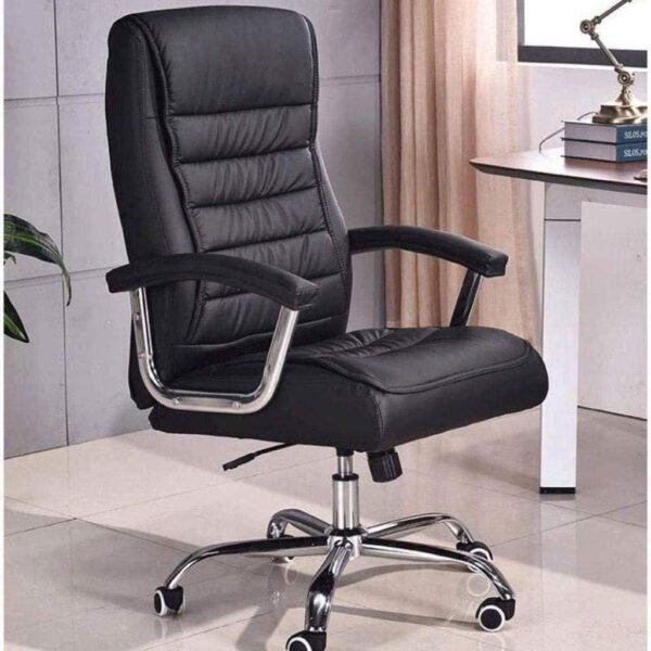 Chaise de Bureau Présidentiel LUXE avec base pivotante et ressorts ensachés – كرسي مكتب مريح وجودة عالية - الصورة 3