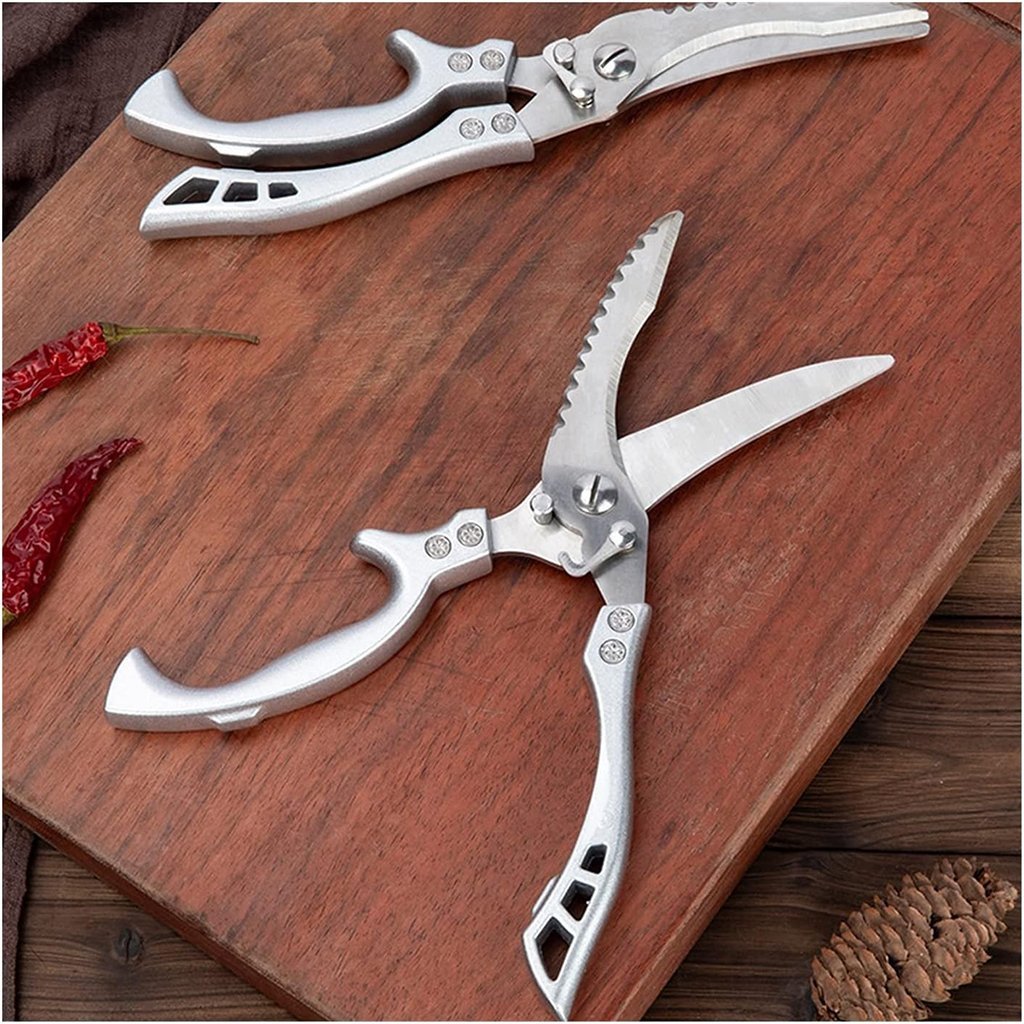 Ciseaux de cuisine en acier inoxydable avec manche en aluminium – مقص تقطيع اللحوم - الصورة 7