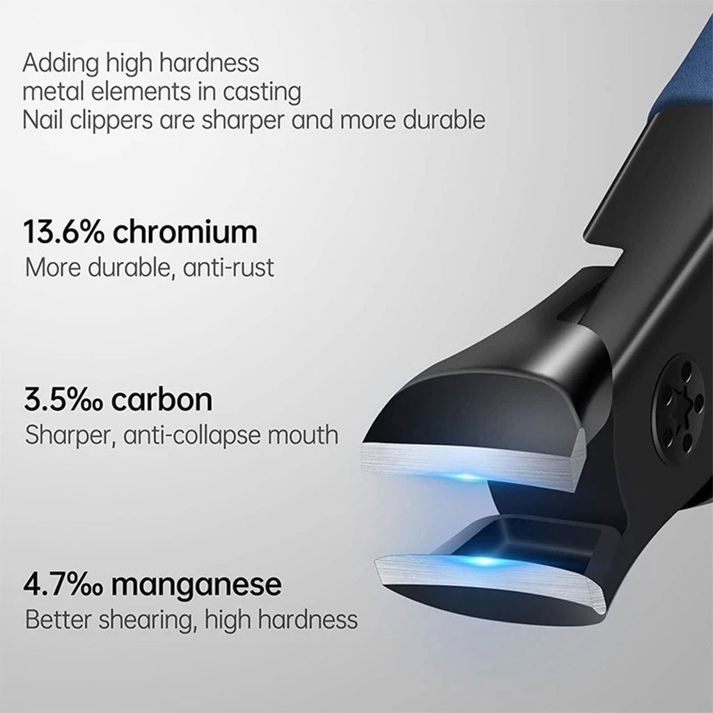 Coupe-ongles courbés en acier inoxydable pour ongles épais – مقص أظافر بتصميم منحني للأظافر السميكة - الصورة 4