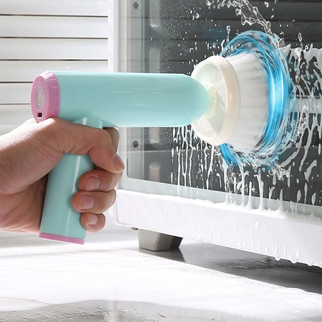 Brosse de Nettoyage Électrique Sans Fil 7en1 – فرشات تنظيف متعددة الرؤوس - الصورة 4