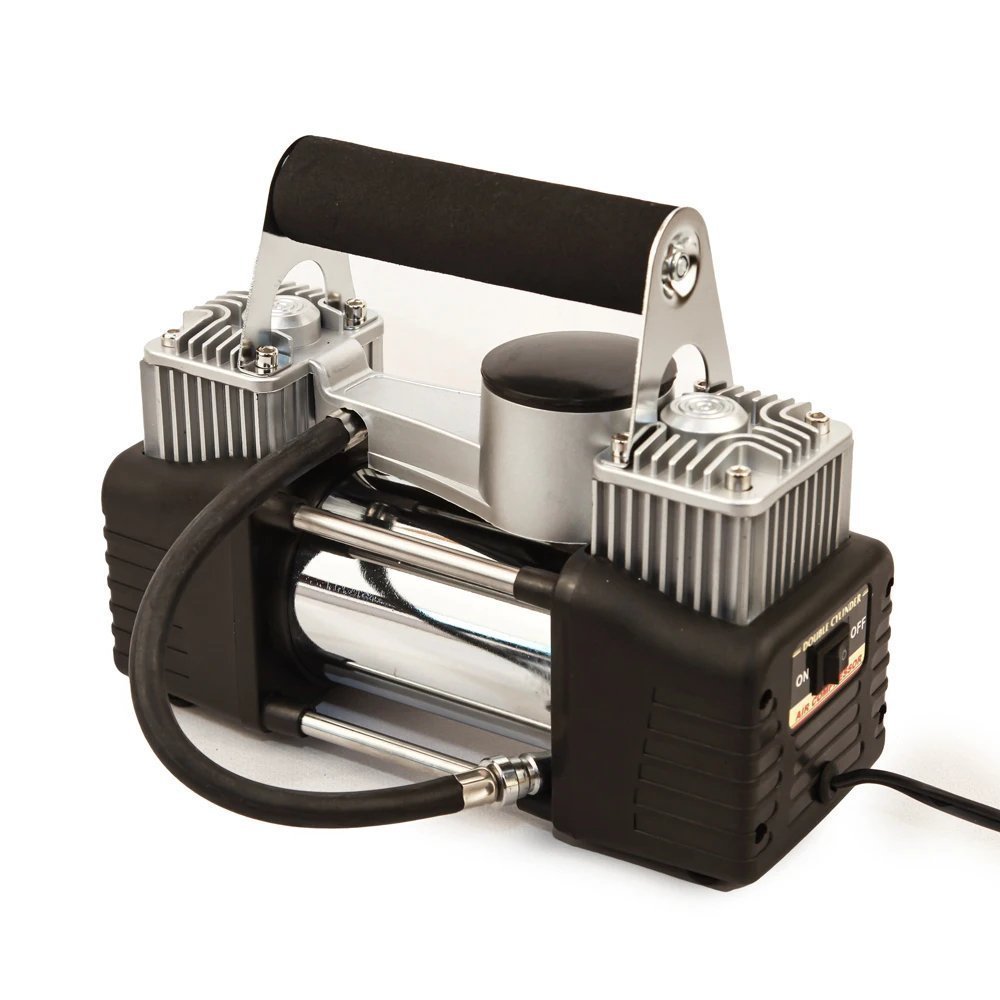 Compresseur automobile à double piston, 70 L/min, tuyau de 3 mètres, 12 V - الصورة 2