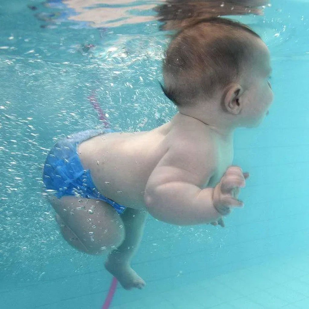 Couche bébé lavable et réutilisable pour Plage et Piscine – حفاضة الرضيع للمسبح - الصورة 6