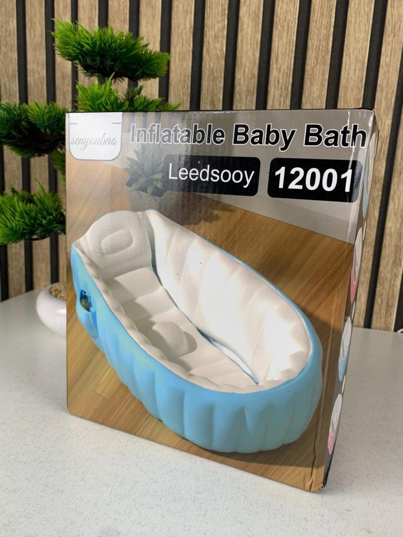 Baignoire gonflable pour bébé antidérapante avec poche latéral – حوض الاستحمام قابل للنفخ للأطفال - الصورة 3