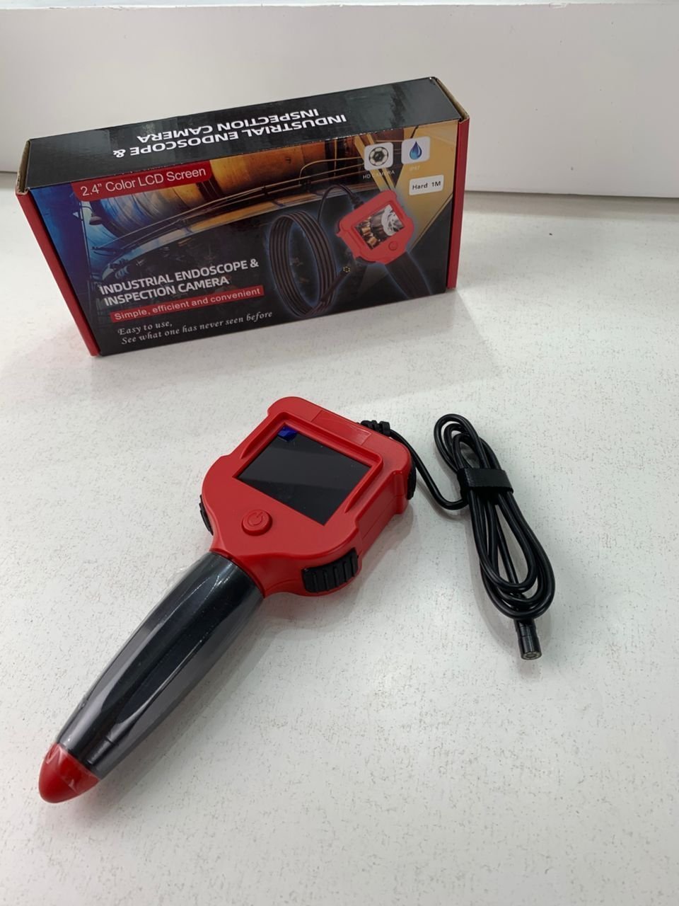 Caméra d’inspection endoscope industrielle avec écran LCD – كاميرة للأمكان الضيقة مع شاشة - الصورة 2