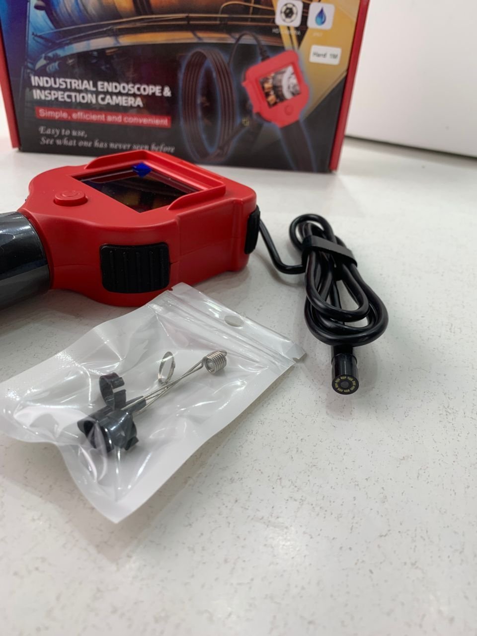 Caméra d’inspection endoscope industrielle avec écran LCD – كاميرة للأمكان الضيقة مع شاشة - الصورة 3