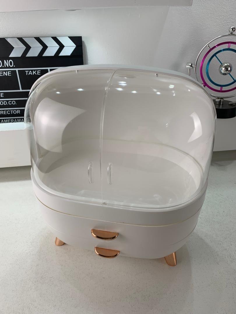 Boîte de rangement de maquillage, présentoir de rangement de cosmétiques avec tiroir - الصورة 3