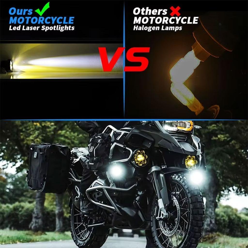 Paire de Phares Additionnels LED pour Moto – Projecteurs Anti-Brouillard 2Pcs – مصابيح دراجة نارية - الصورة 4