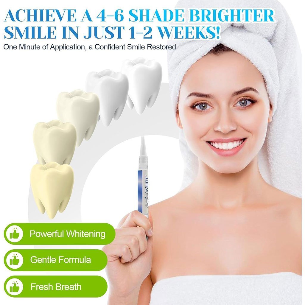 Stylo blanchissant pour les dents en 2 parties avec applicateur doux - الصورة 6