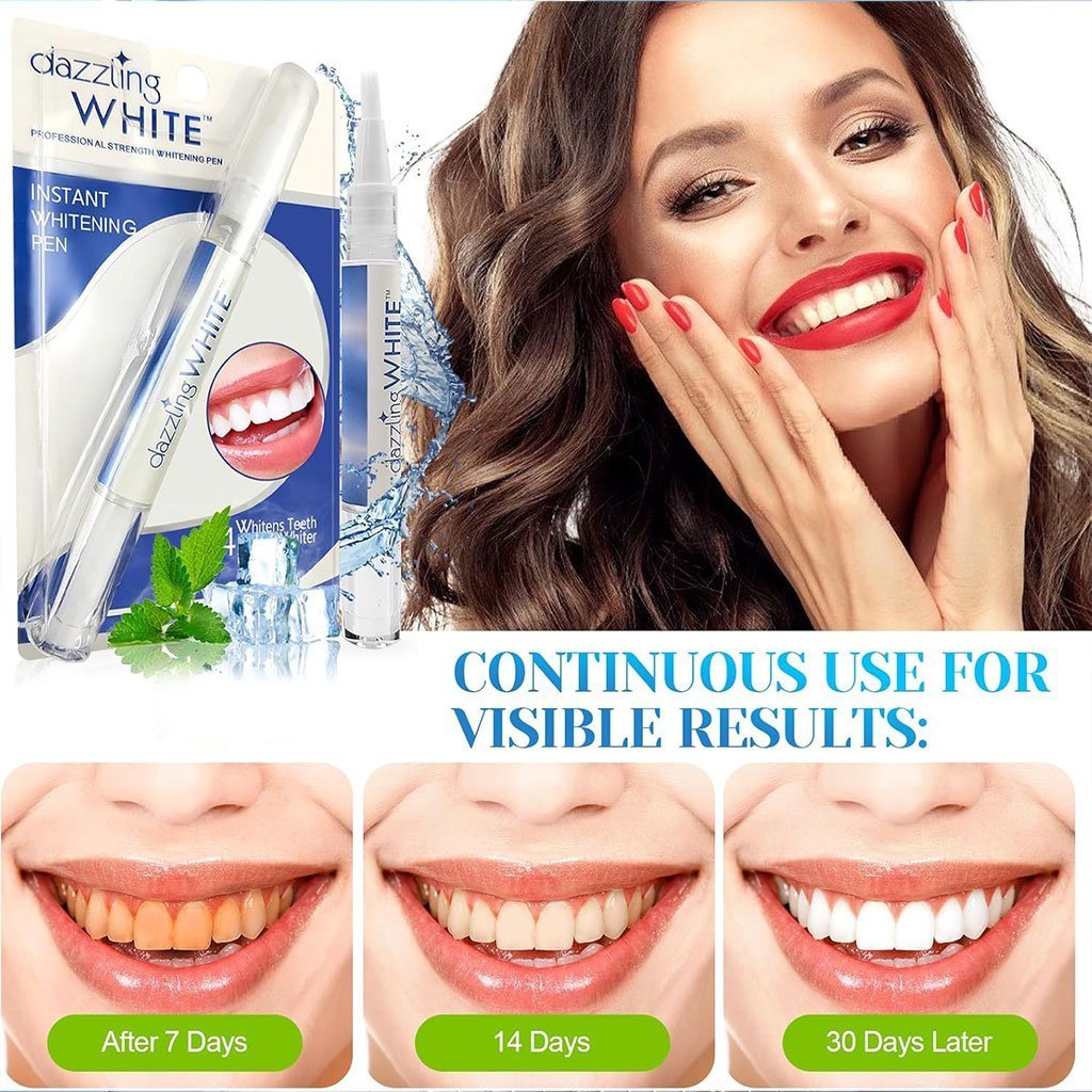 Stylo blanchissant pour les dents en 2 parties avec applicateur doux - الصورة 4