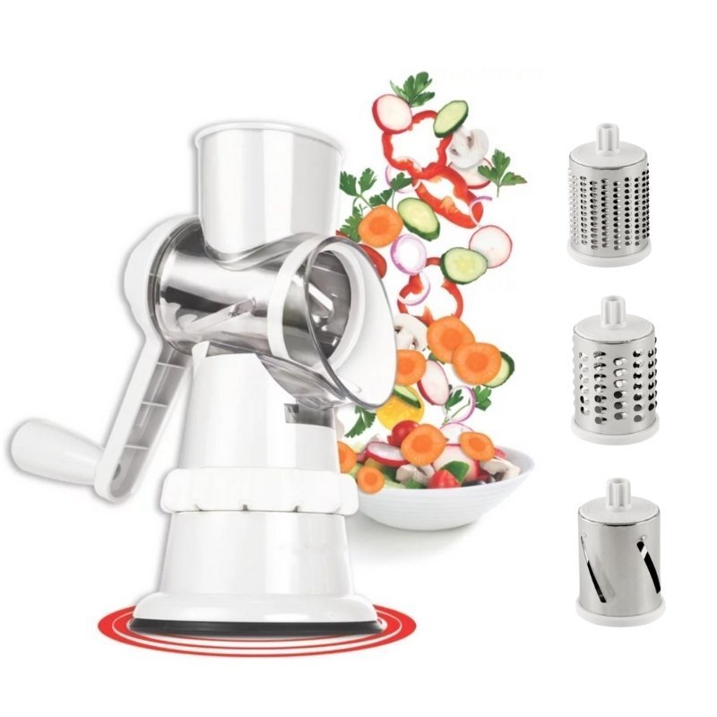 Coupe-légumes multifonctionnel, trancheuse ronde 3 En 1 - الصورة 4